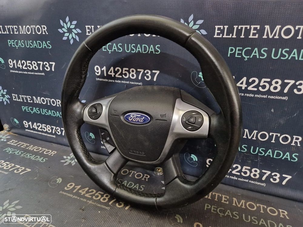 Volante usado pele com airbag FORD C-MAX II CMAX FOCUS III 3 - 1