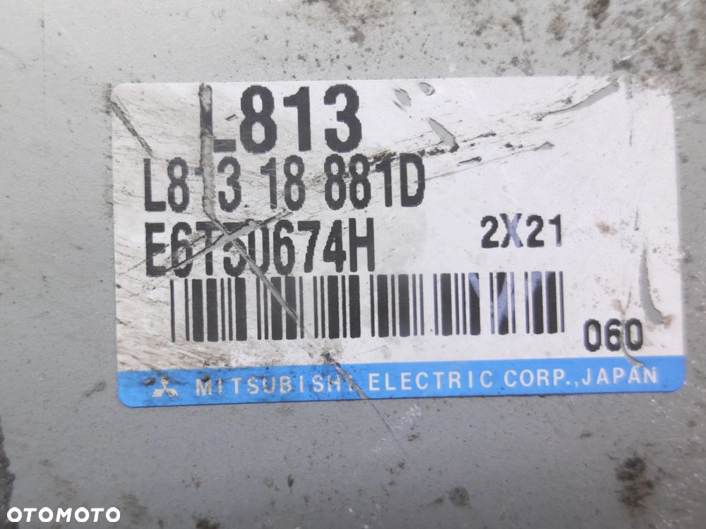 MAZDA 6 I GG KOMPUTER E6T50674H 1,8 16V L813 KOMPUTER MODUŁ SILNIKA - 2