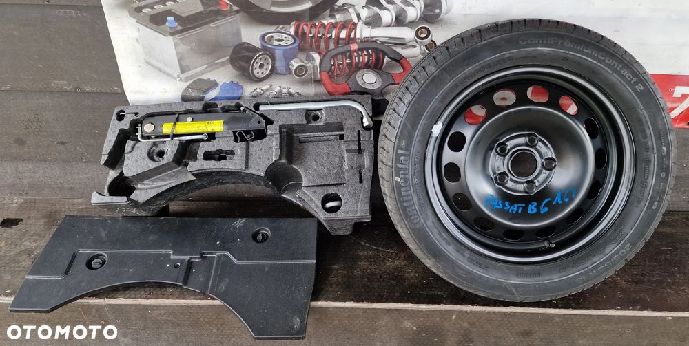 KOŁO ZAPASOWE 16" 205/55 R16 + ZESTAW NAPRAWCZY VW PASSAT B6 - 1