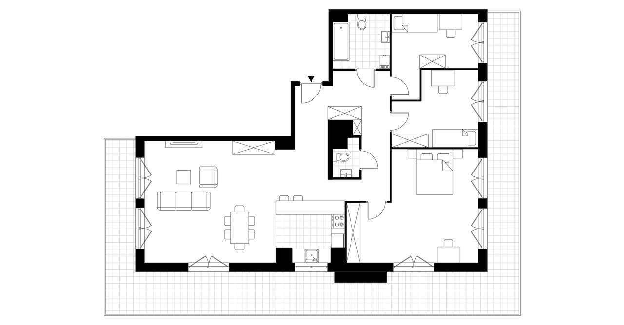 4-pokojowe mieszkanie 110m2 + balkon Bez Prowizji - Pełny obrazek: 4/8