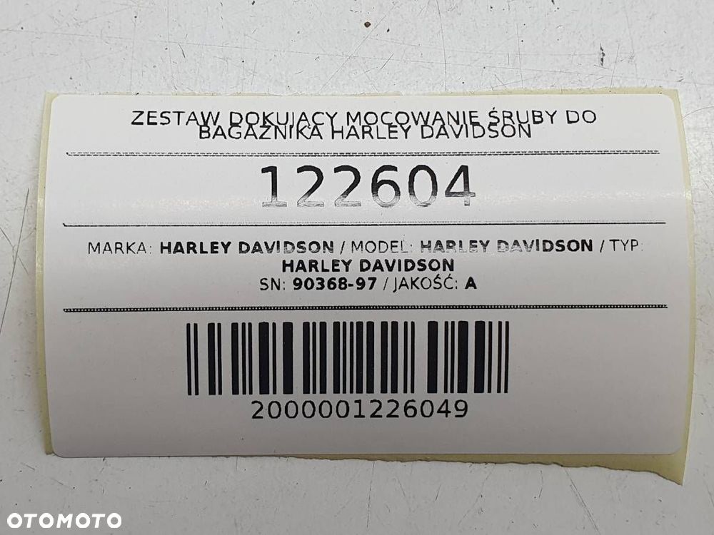 ZESTAW DOKUJĄCY MOCOWANIE ŚRUBY DO BAGAŻNIKA HARLEY DAVIDSON - 6