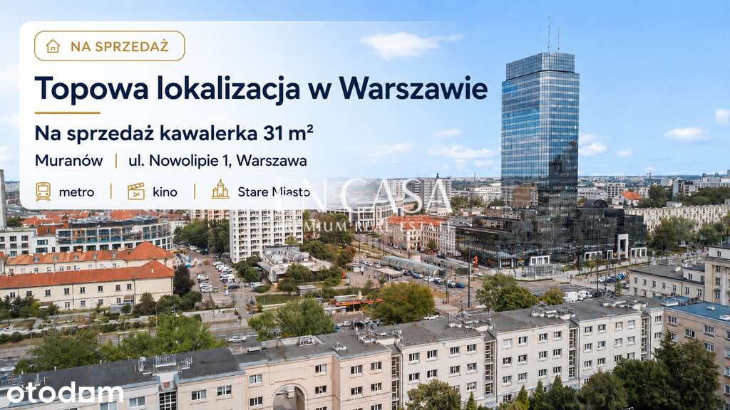 Cicha kawalerka przy metrze | Muranów