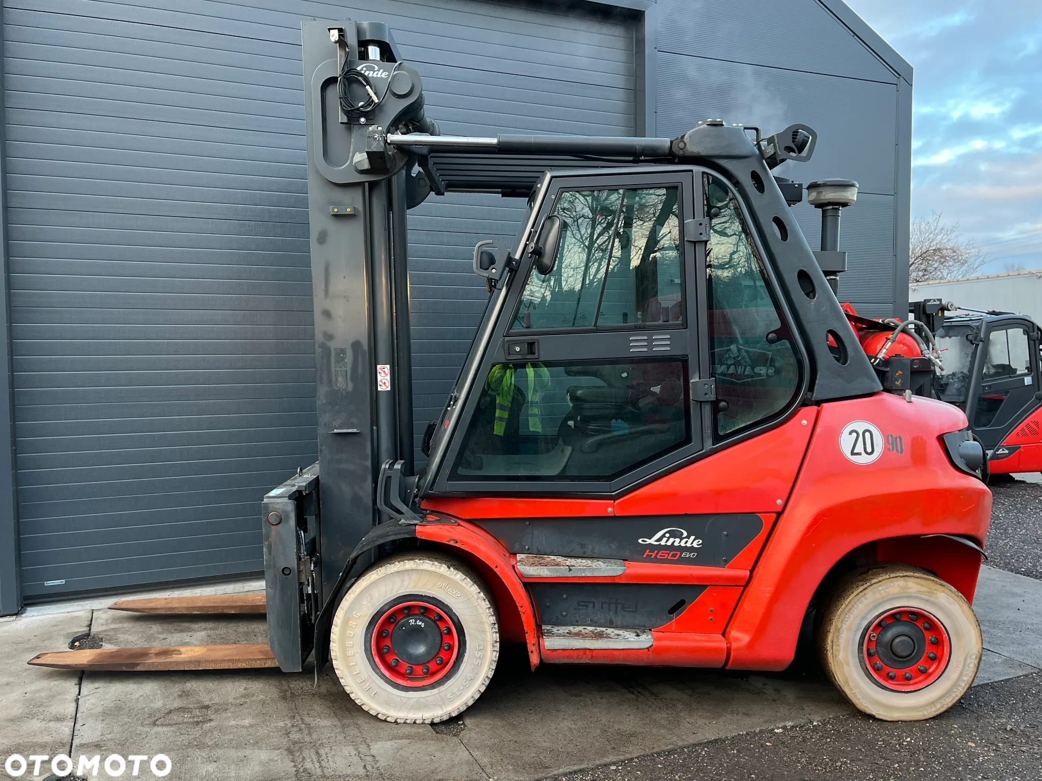 Linde H60-T 396-03 Gaz Kabina Klima Pozycjoner Przesuw boczny - 2