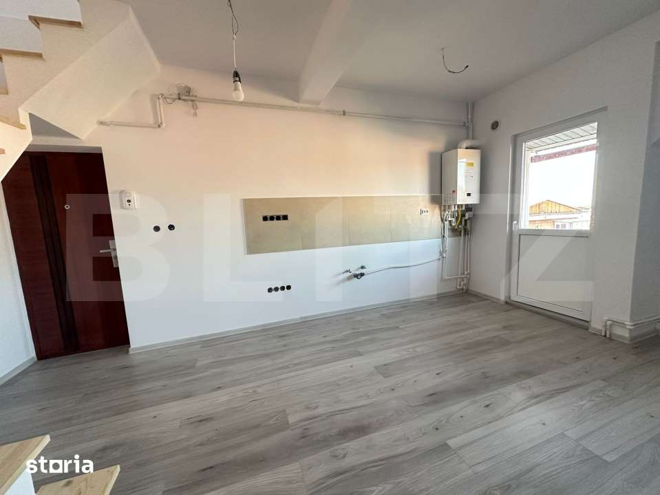 Duplex nou, 54 mp, scara interioara, centrala proprie – Micro 5, Hun — fotografia 2