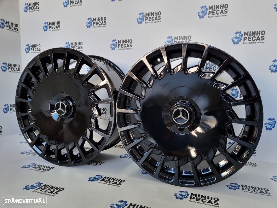 Jantes Mercedes Class S Maybach em 20 Preto Brilho - 3