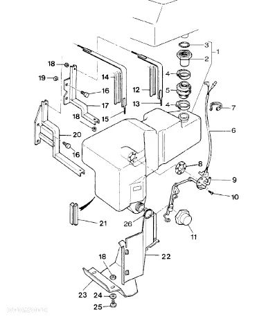 Zbiornik paliwa dolny Massey Ferguson 8150 - 4