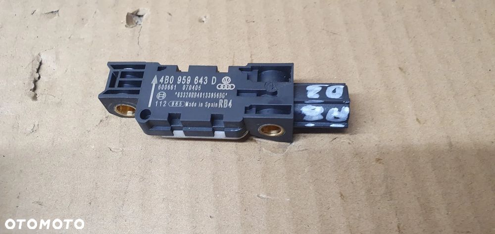 Czujnik sensor uderzeniowy Airbag Audi A8 D3 4B0959643A - 1