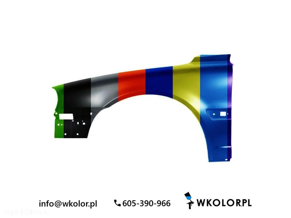 NOWY BŁOTNIK VOLVO S80 I 1999-2006 LAKIEROWANY W KOLOR - 1