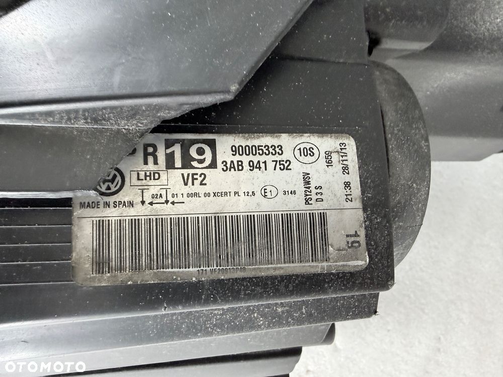 Reflektor lampa przednia prawa Volkswagen PASSAT B7 bi xenon skrętny - 4