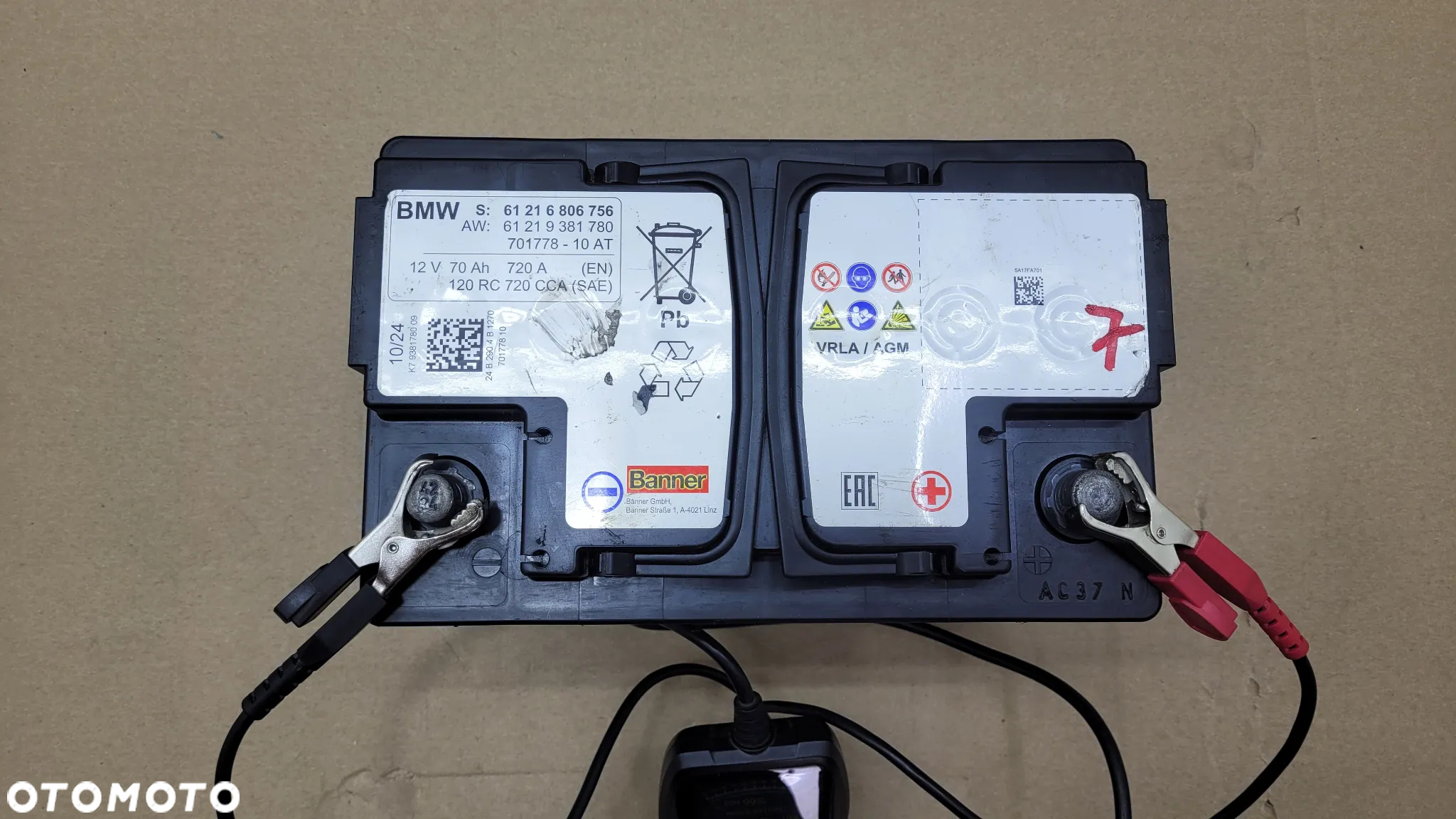 AKUMULATOR BMW 2024 70Ah 720A VRLA/AGM 61216806756 61219381780 - 3
