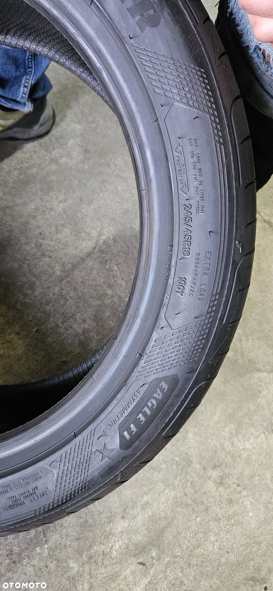 opony używane 245/45R18 Goodyear EAGLE F1 asymetric 5 * - 6