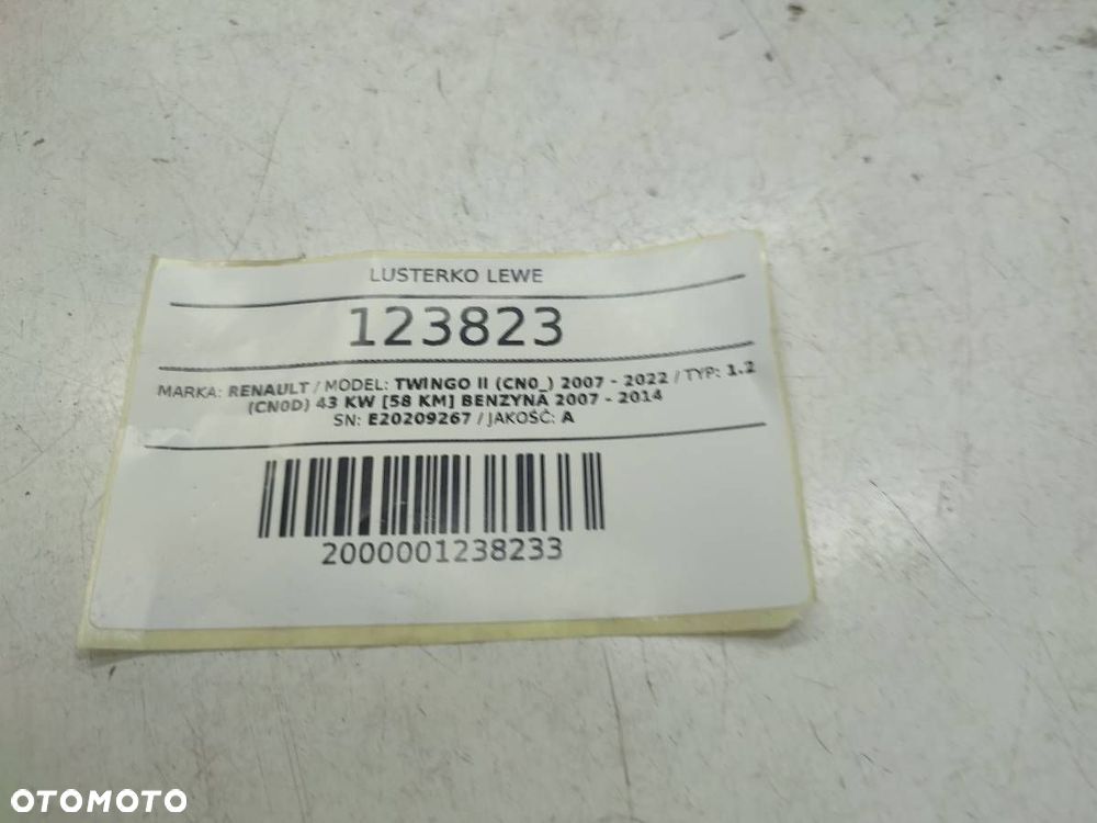 LUSTERKO LEWE MANUALNE RENAULT TWINGO II EU - 7