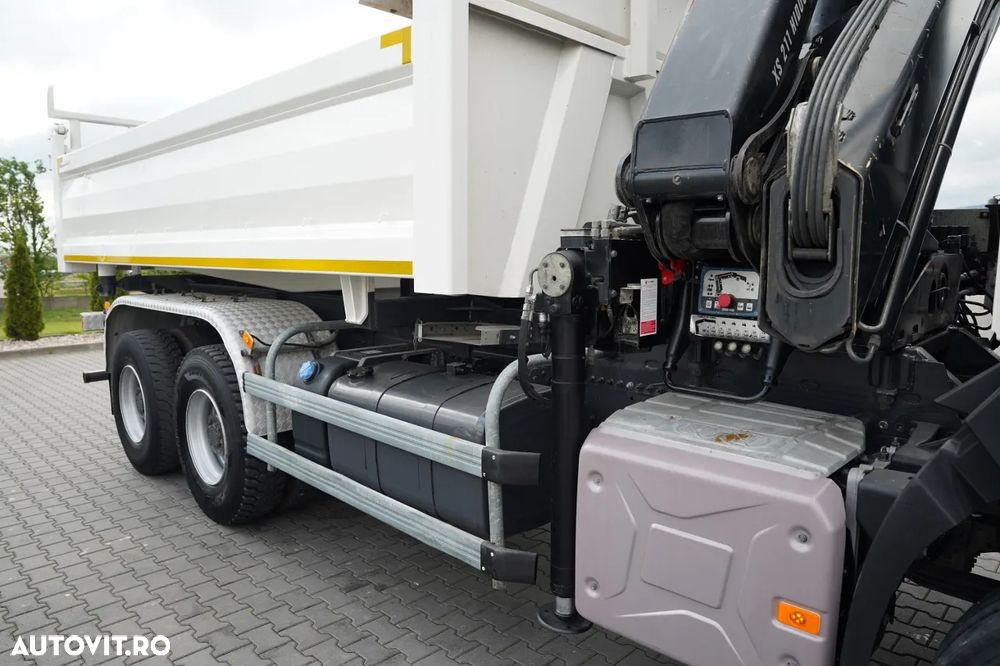 Renault K 380 / 6x4 / BASCUNĂ CU 2 LATE / BASCUNĂ HIDRAULICĂ + HIAB 211 EP-4 HDS / TELECOMANDĂ / CUPĂ / EURO 6 - 21