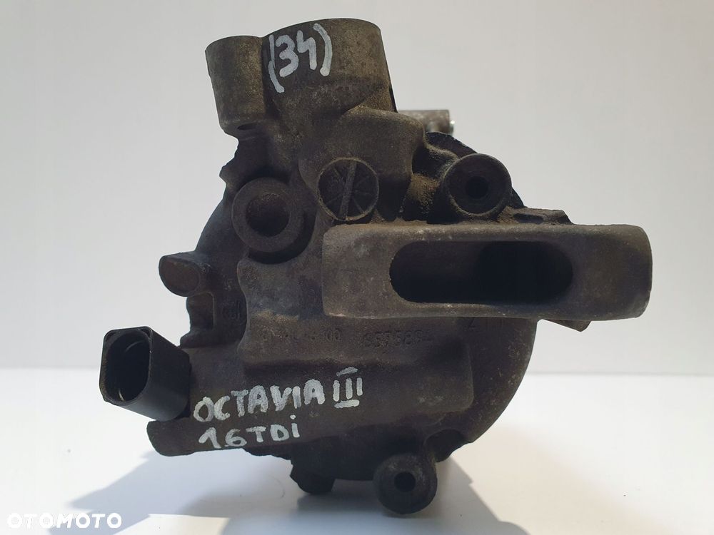 SPRĘŻARKA KLIMATYZACJI Skoda Octavia III 1.6 TDI _ 5Q0820803D - 6