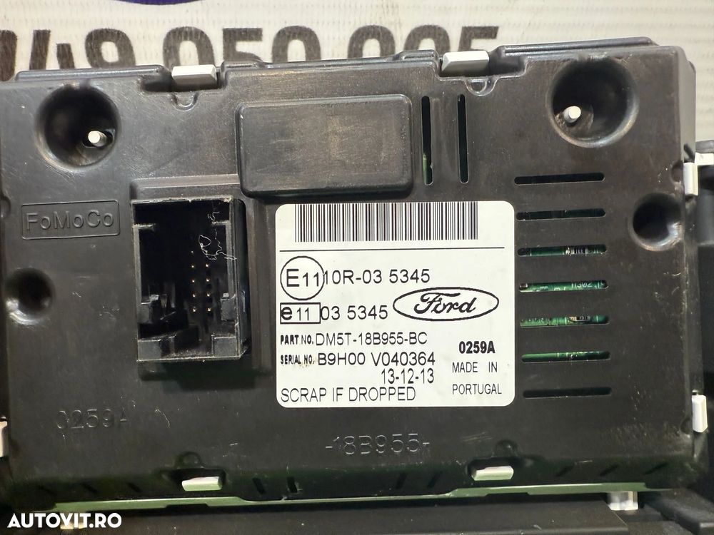 DISPLAY BORD INFO (2 BUC.) FORD FIESTA 1.0 BENZINA 2015 2012-2019 /  FORD FOCUS MK3 BERLINA 1.6 DIESEL 2012 2011-2015  COD OEM DM5T-18B955-BC ET7T-18B955-BB - 4