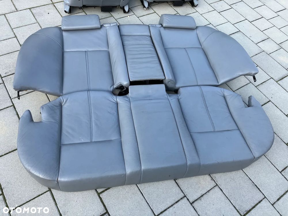 FOTELE KOMFORTY BMW E38 E39 ELEKTRYCZNE PRZED LIFT SZARE SIWE KOMFOTROWE ŁAMANE POMPOWANE KANAPA - 3