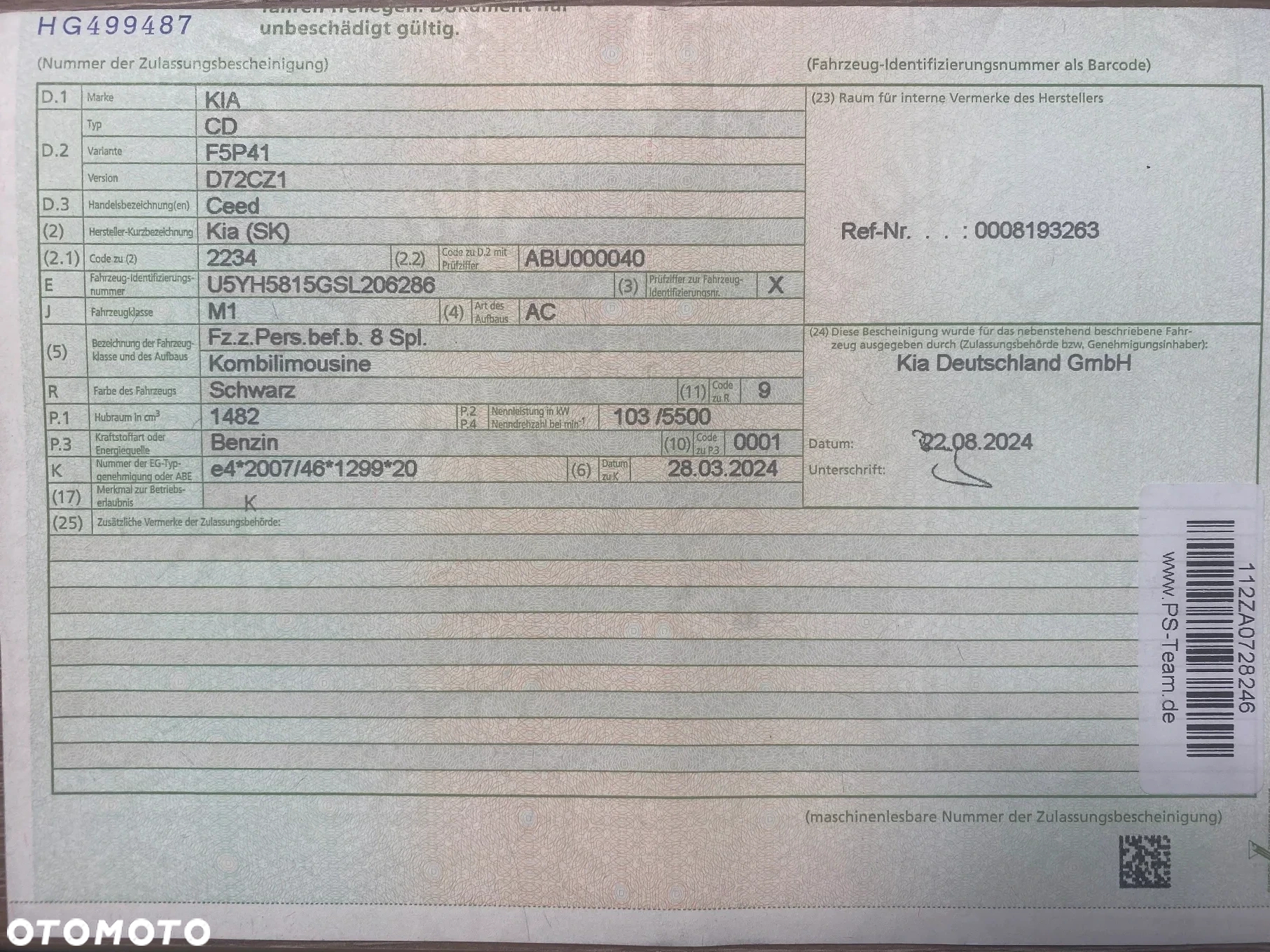 Kia Ceed SW 1.5 T-GDI DCT7 OPF Vision - 16