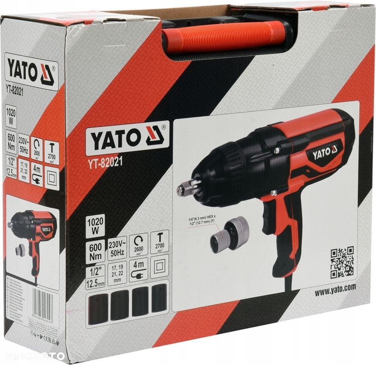 YATO ELEKTRYCZNY KLUCZ UDAROWY 1020W 1/2  DeWALT - 13