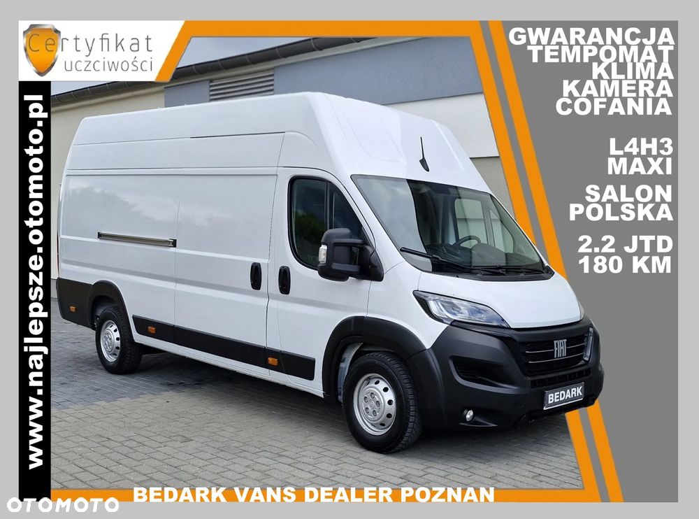 Fiat Ducato, L4H3 MAXI, SALON POLSKA, kamera cofania, tempomat, klima - 1