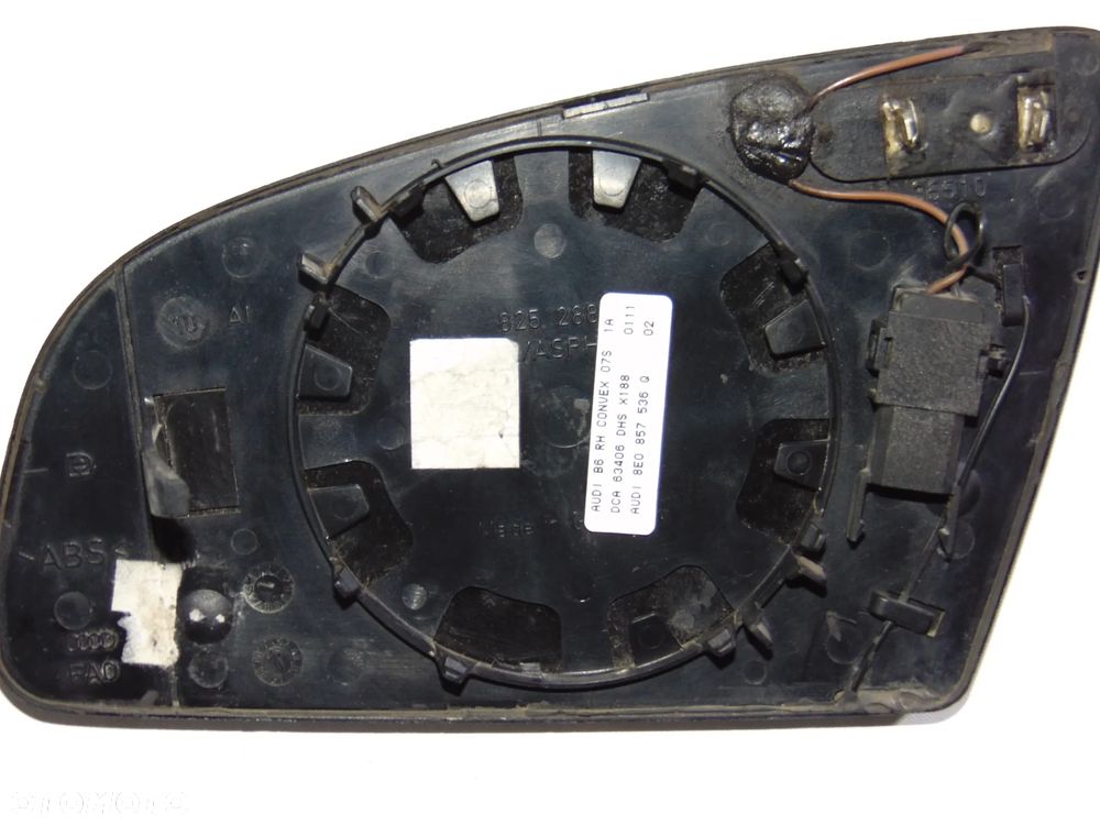 ORYGINAŁ fotochrom lustro lusterko prawe fotochromatyczne 8E0857536Q Audi A4 B6 sedan kombi 00-04r EUROPA - 10