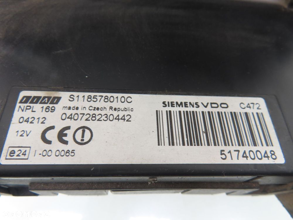 STACYJKA STEROWNIK FIAT PANDA II 1.1 55196259 51740048 S118578010C - 7