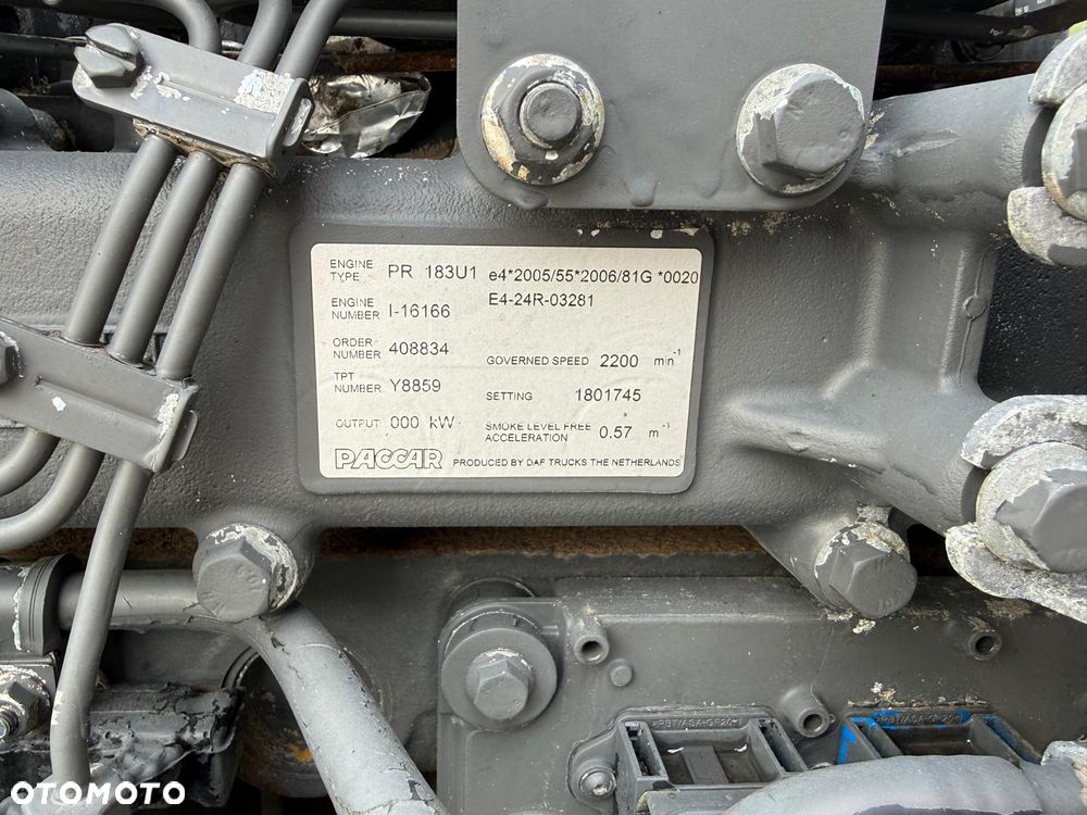 Silnik kompletny DAF CF 75.250 XF LF / Euro 5 / Oryginalny przebieg 267 tyś. km - 7