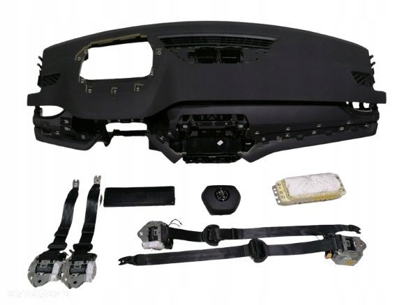 komplet poduszki deska pas pasy skoda octavia 4 iv head up - 1