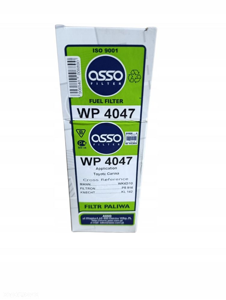 ASSO WP4047 FILTR PALIWA TOYOTA CARINA DAIHATSU CUORE WK42/10 PS916 KL142 - 4