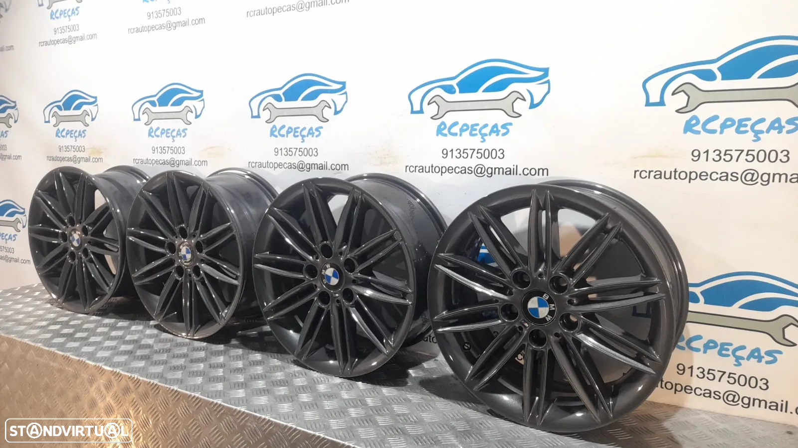- JANTES BMW PACK M STYLE 207 207M 17 POLEGADAS 7.5J ET47 5X120 SERIE 1 E81 E82 COUPE E87 E88 CABRIO ORIGINAIS - 2