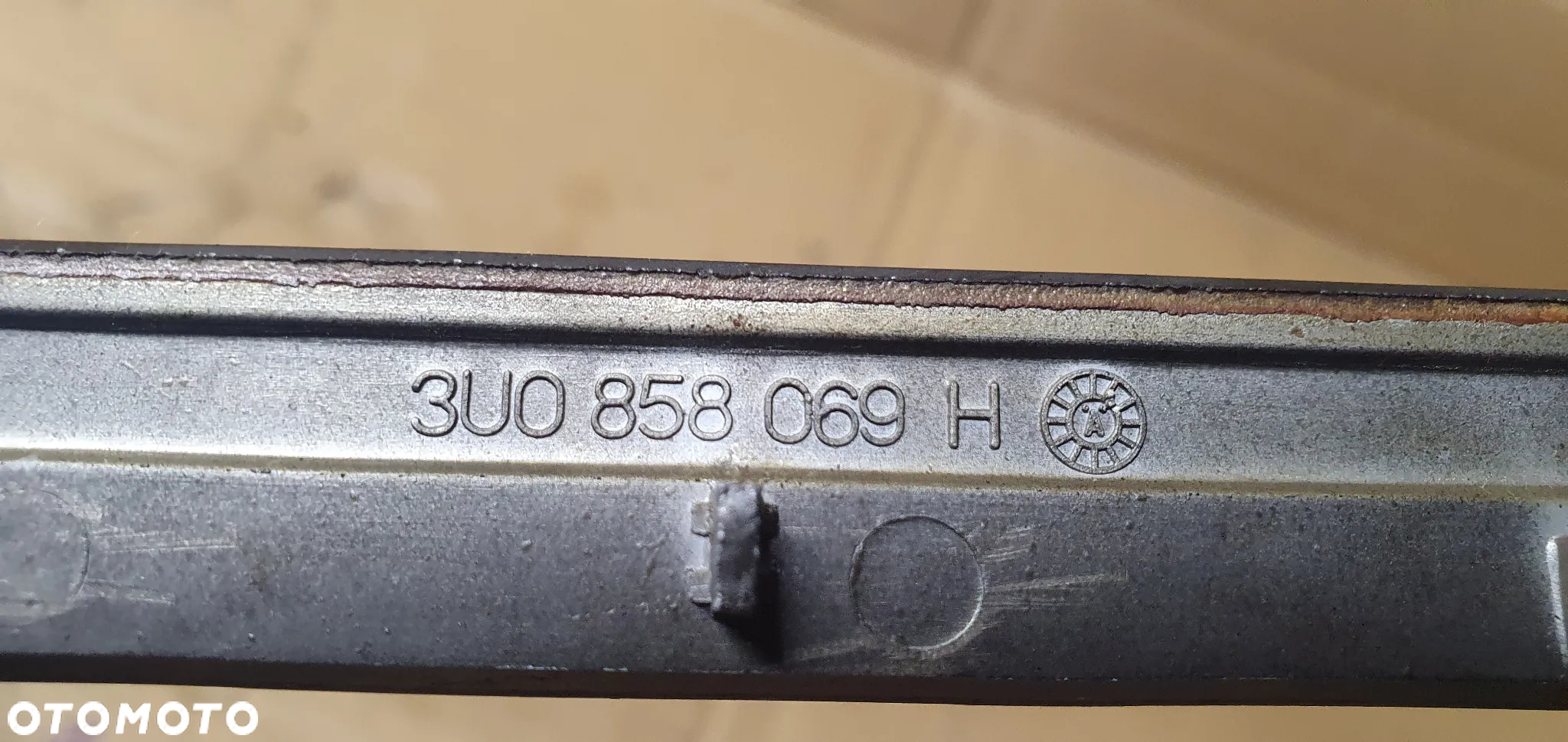 Ramka radia konsoli dekor drewno Skoda Superb I 3U0858069H - 6