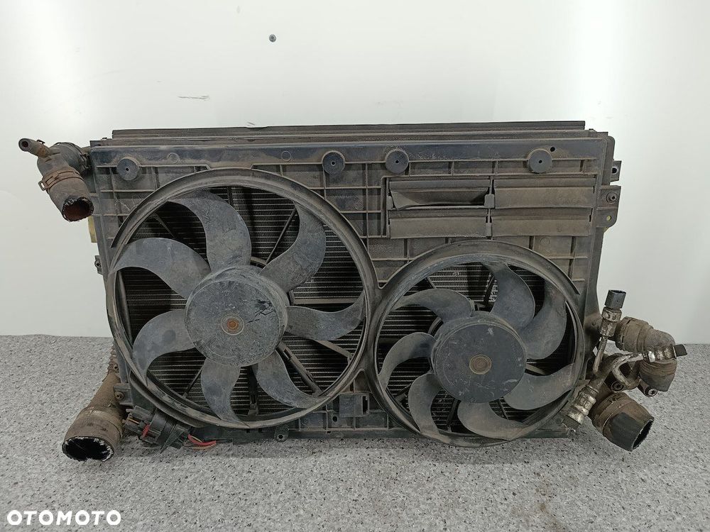 ZESTAW CHŁODNIC Z WENTYLATOREM SKODA SUPERB II 1K0121251DM 1K0121207BC - 6