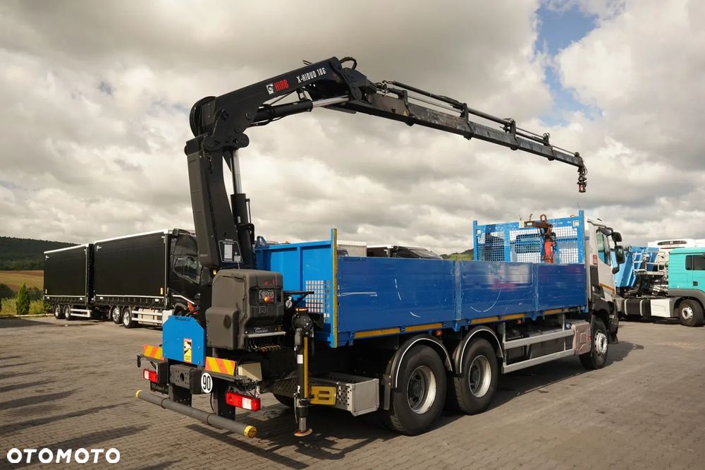 Renault C 380 / 6x4 / SKRZYNIOWY 6,8 m / + HDS HIAB X- HIPRO 192 ES- 4 WYSÓW: 12,4 M / ROTATOR / WIDŁY DO PALET / EURO 6 - 4