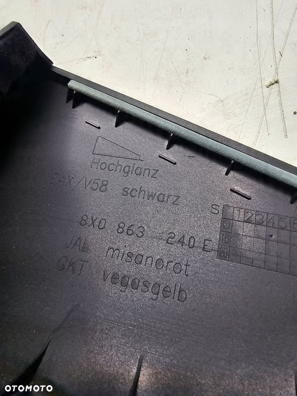 TUNEL ŚRODKOWY AUDI A1 8X LIFT 8X0863240E - 6