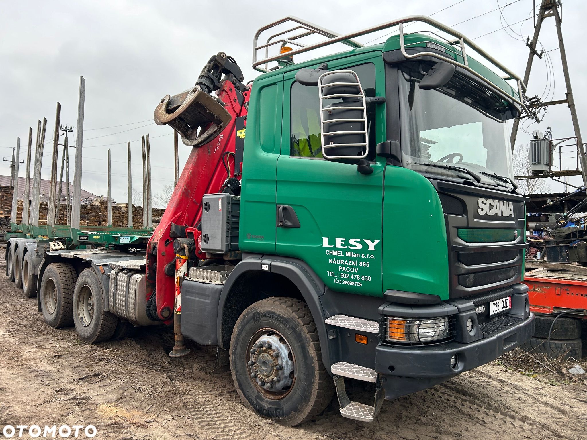 Scania G450 bez EGR 6x6 do drewna drzewa lasu HDS - 1