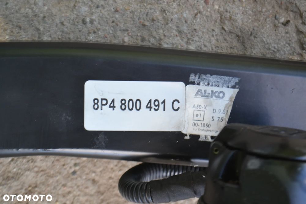AUDI A3 8P SPORTBACK HAK HOLOWNICZY WYPINANY AL-KO 8P4800491C STELAŻ ORYGINAŁ POMORSKIE - 6