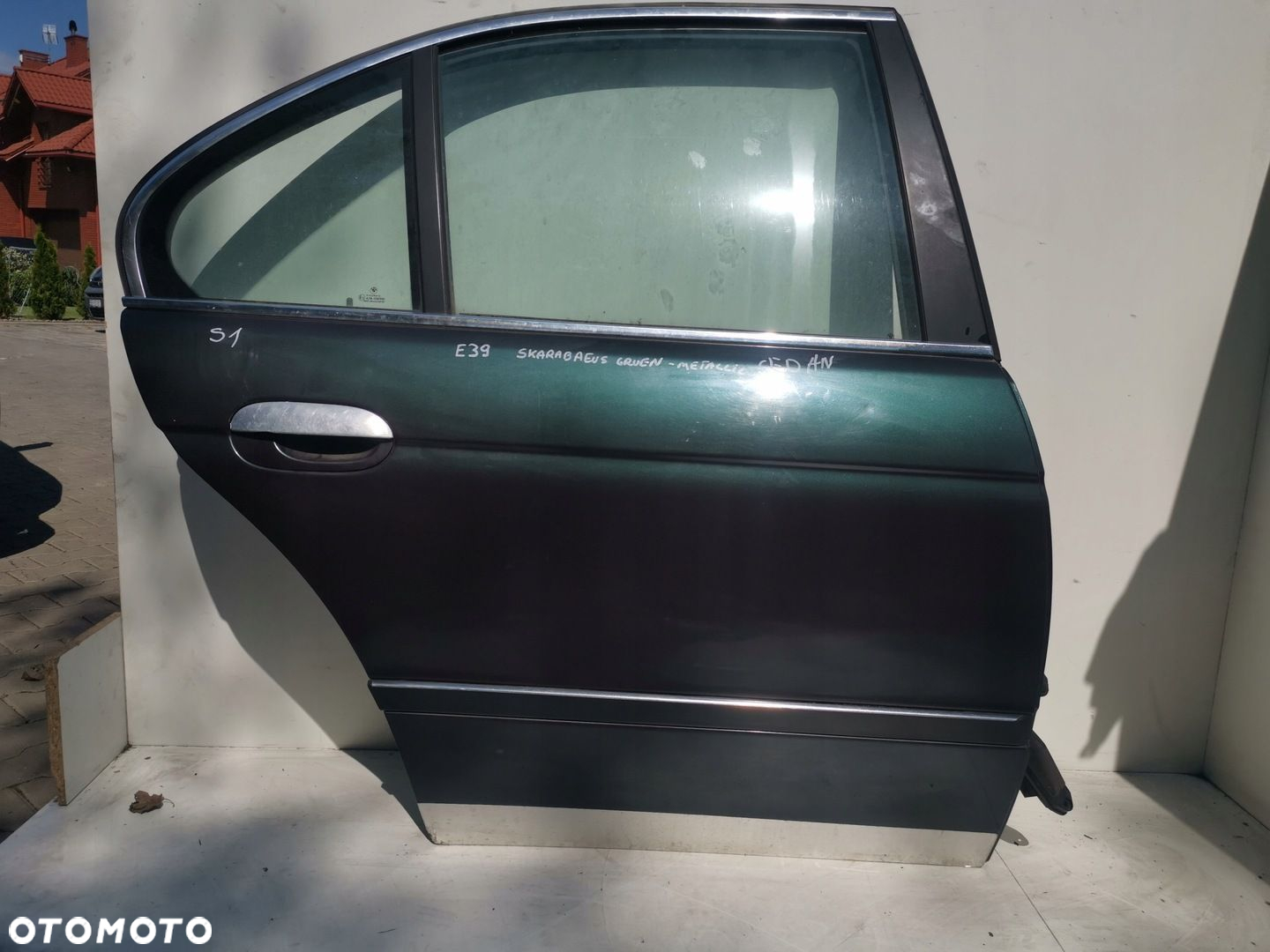 BMW E39 SEDAN DRZWI PRAWE TYLNE TYŁ SKARABEUSGRUEN - 3