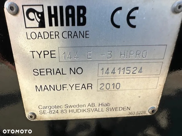 Palfinger HIAB XS144 Hi Pro 3 wysuwy sterowanie radiowe - 7