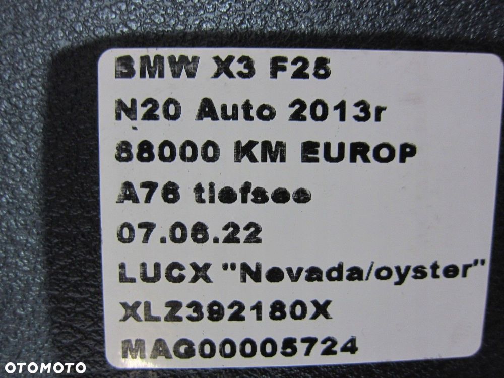BMW F25 X3 BOCZEK TYLNY LEWY PRAWY TYŁ OYSTER - 6