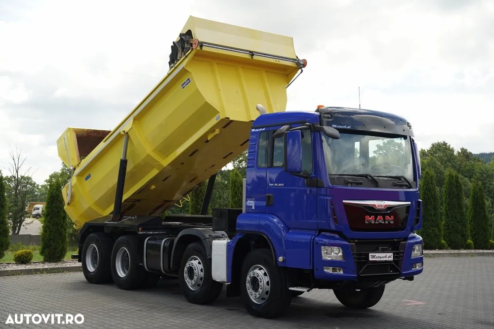 MAN TGS 35.460 / 8x4 / REAR TIPPER / HYDRAULIC FLAP / NAVI / AUTOMATIC - 8