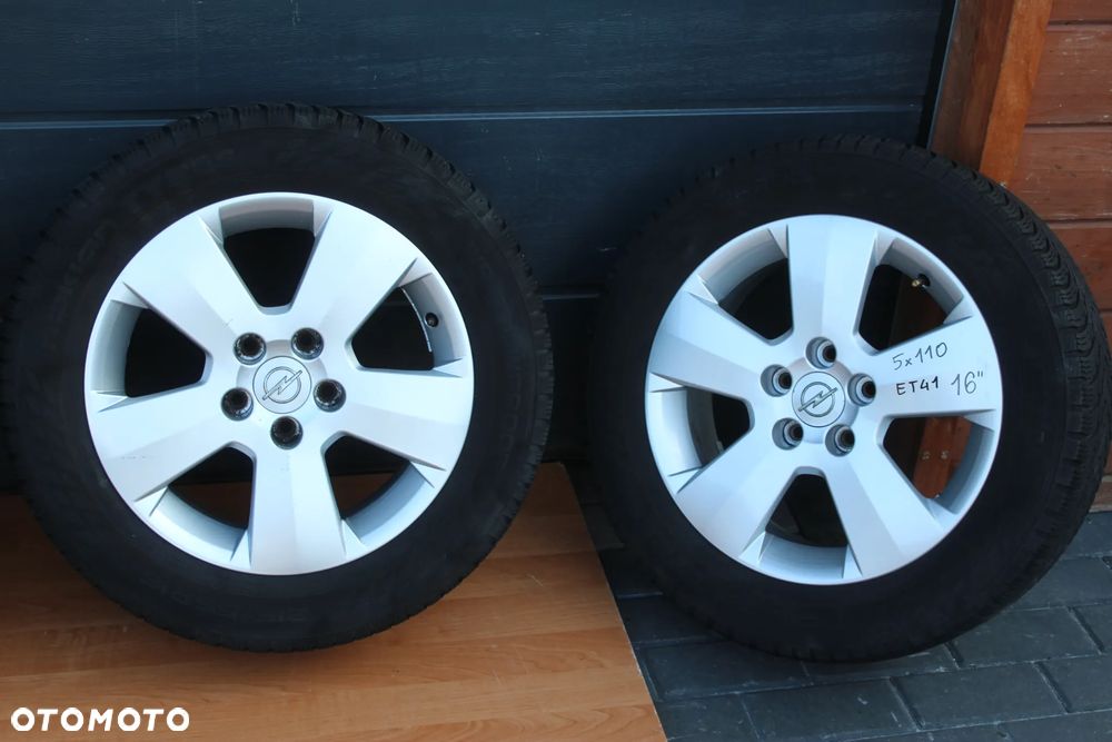 KOŁA FELGI ALUMINIOWE OPONY ZIMOWE OPEL VECTRA ASTRA ZAFIRA SIGNUM 16" 5x110 ET41 - 2