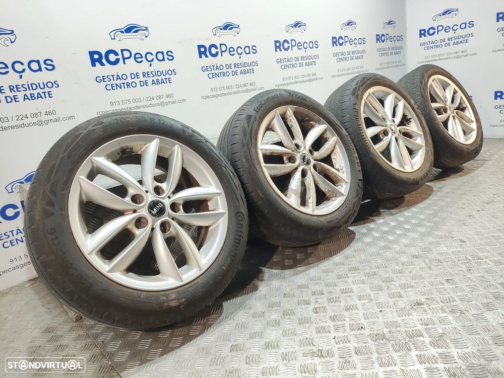Conjunto Jantes 17 5 Star Double Spoke R124 Mini Cooper R60 R61 7J ET50 5x120 - 2