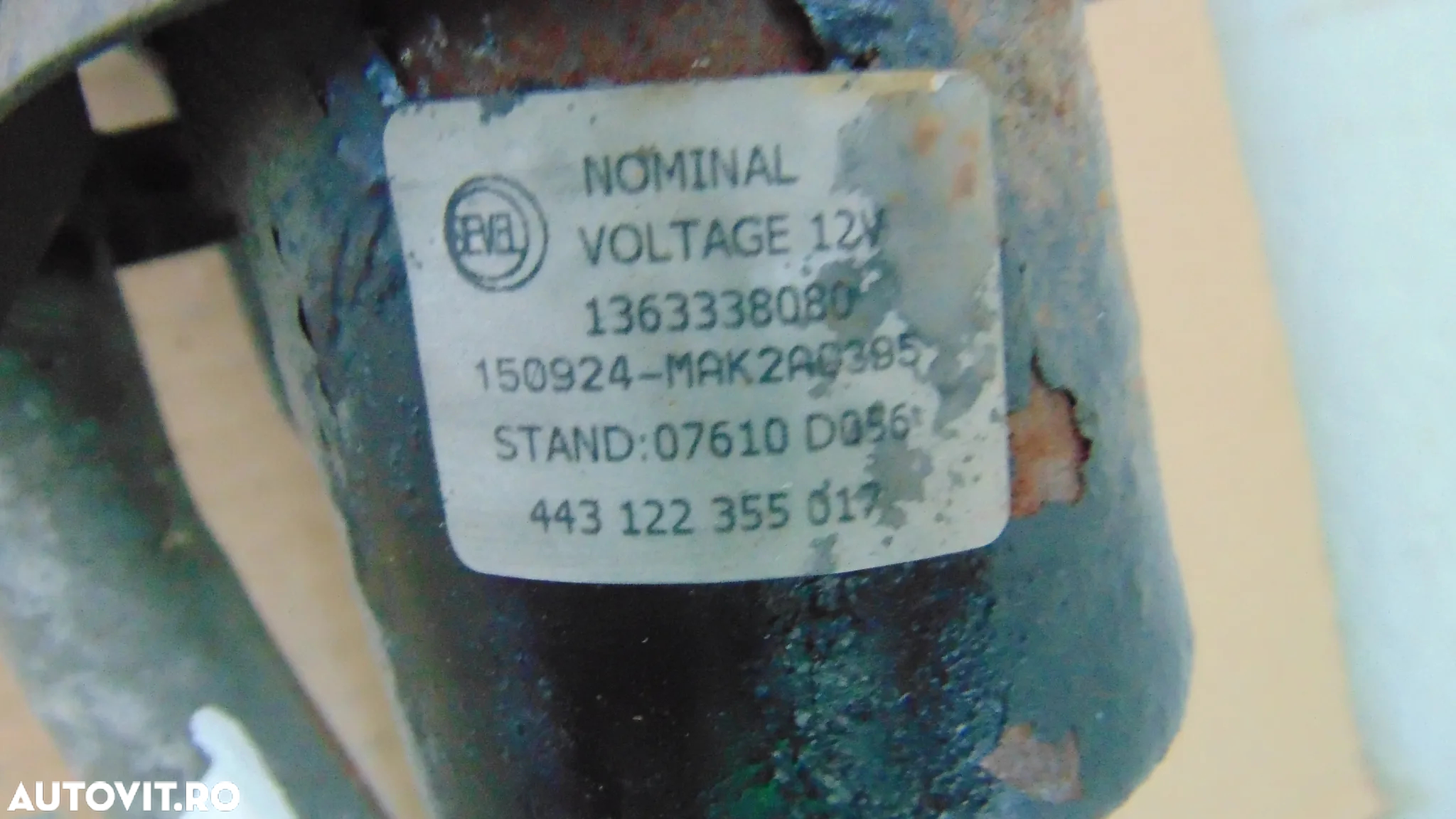 Ansamblu stergatoare cu motoras Fiat Ducato 2.3 Euro 5 tip motor F1AE3481D an 2012-2015 - 4