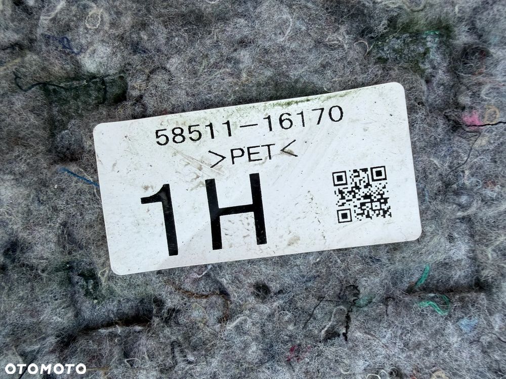 Wygłuszenie wnętrza  Mata podłogi Toyota Corolla Cross 2025 1.8 hyb 58511-16170 - 2