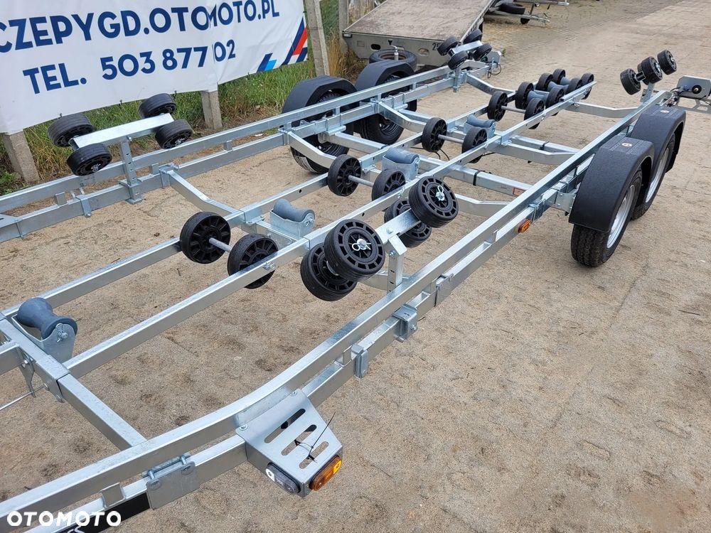 Lorries Przyczepa PP25-8025 podłodziowa 2,5T LEDY ROLKI LUB PŁOZY - 9