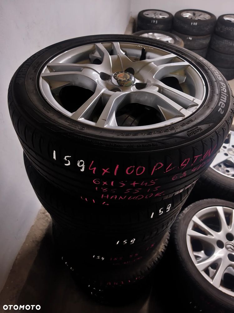 4x100 Felgi Aluminiowe Alufelgi 15 Koła Letnie Lato RENAULT KIA HYUNDAI SUZUKI TOYOTA MAZDA OPEL NISSAN MINI HONDA MITSUBISHI CHEVROLET DAEWOO DACIA 5mm Legnica ALU-RAD 185/55 - 2
