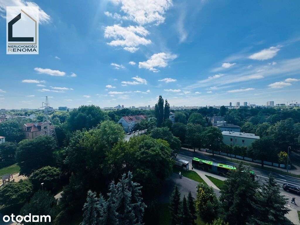 Poranna kawa z widokiem na Park Sołacki 7 piętro
