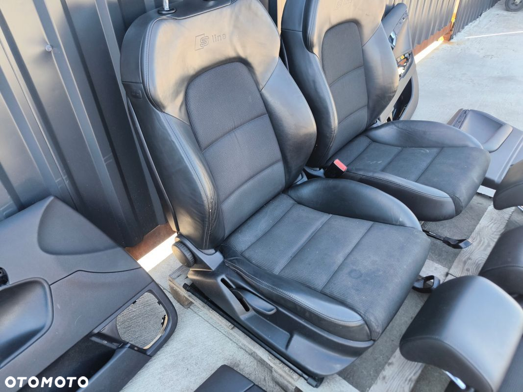 FOTEL FOTELE AUDI A3 8P SKÓRA KUBEŁKI SPORTBACK 5-DRZWI S LINE PÓŁ SKÓRA - 4