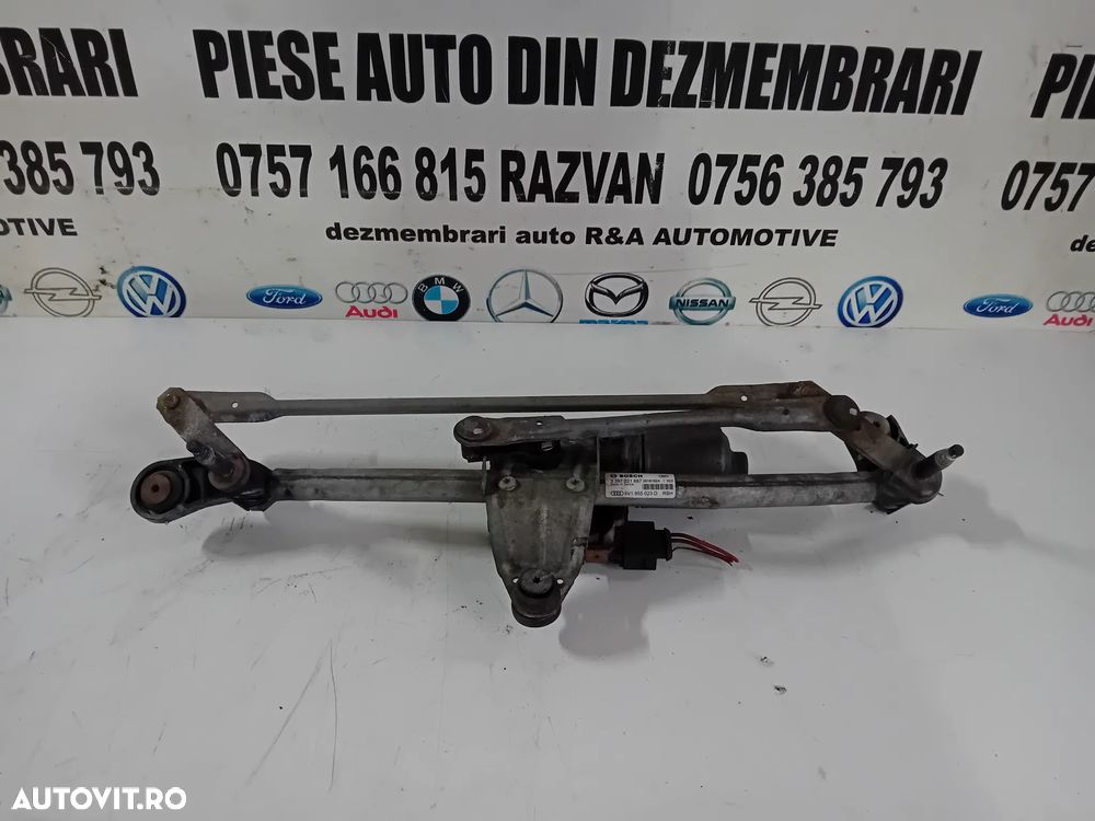 Ansamblu Cu Motoras Stergatoare Audi A3 8V An 2013-2020 Cod OEM 8V1955023D Volan Stanga - 1