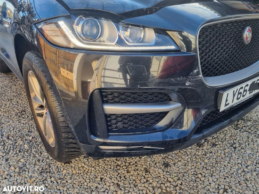 Bara fata Jaguar F - Pace 2015 - 2020 Ultimate Black PAB (1374) model cu spalatoare far - 2
