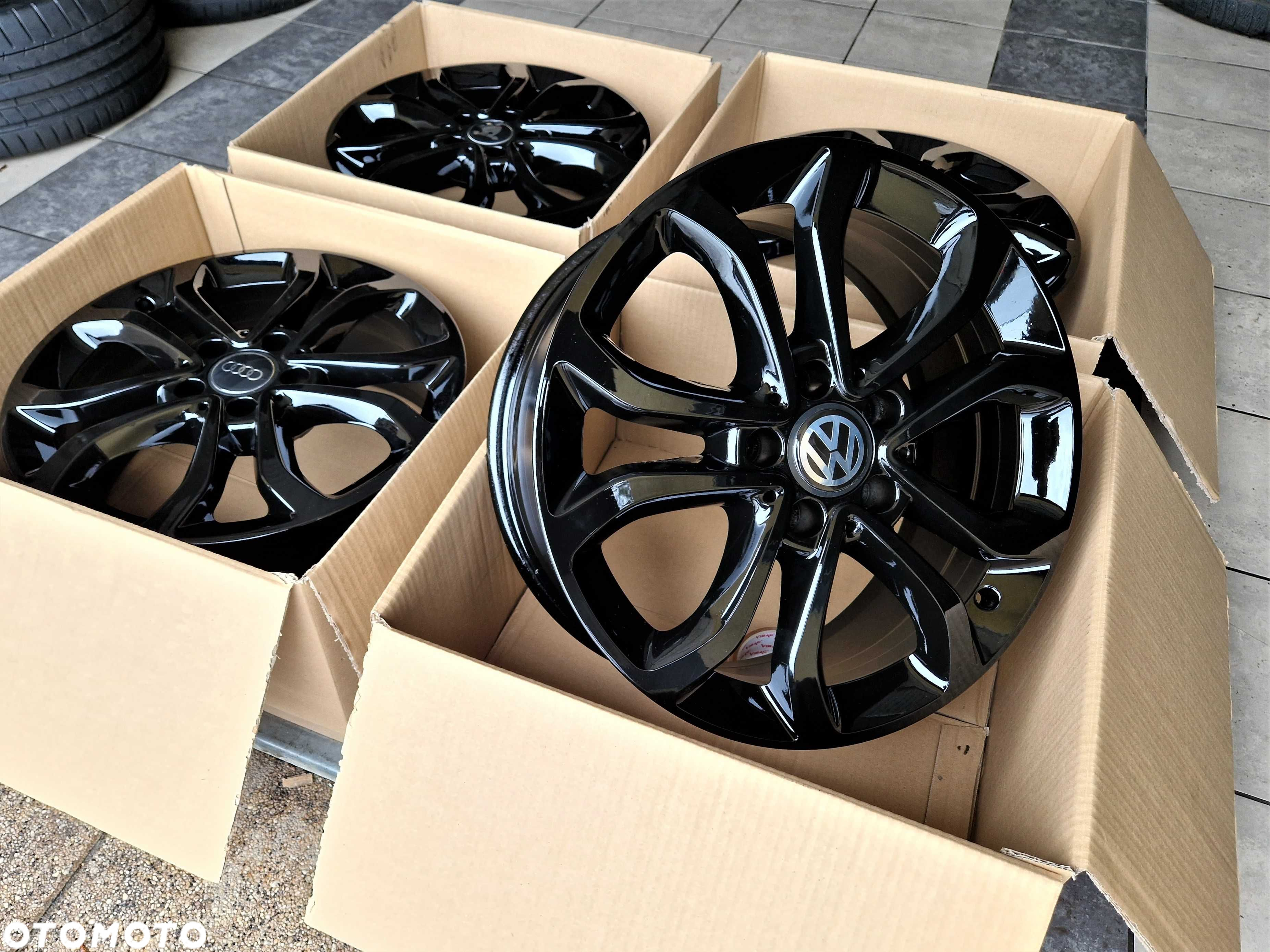 Alufelgi 17 5x112 Czarne VW Audi Seat Skoda Mercedes Oryginalne ! 476# - 2
